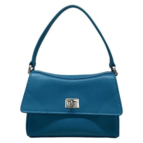 Auth BALENCIAGA Rodeo Nano 819429 Blue Leather Handbag - Picture 1 of 16